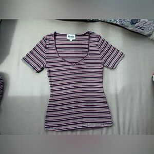 Rouje multicolor striped Giuia top